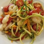 Spicy garlic prawns